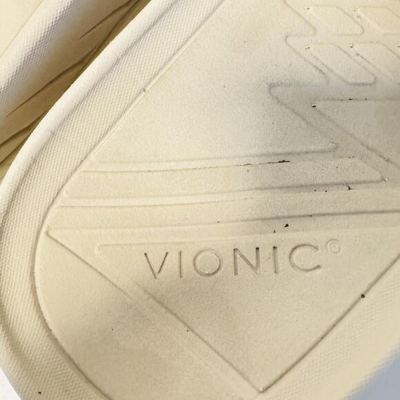 Vionic Sandals Mens 11.5 Beige Rebound Recovery Slide Hook & Loop Strap Comfort - Picture 11 of 13
